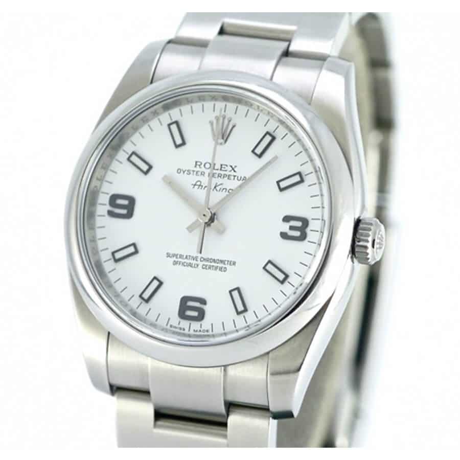 Rolex Air-King Stainless Steel White Dial 114200 Elite Clone Edition - Image 4