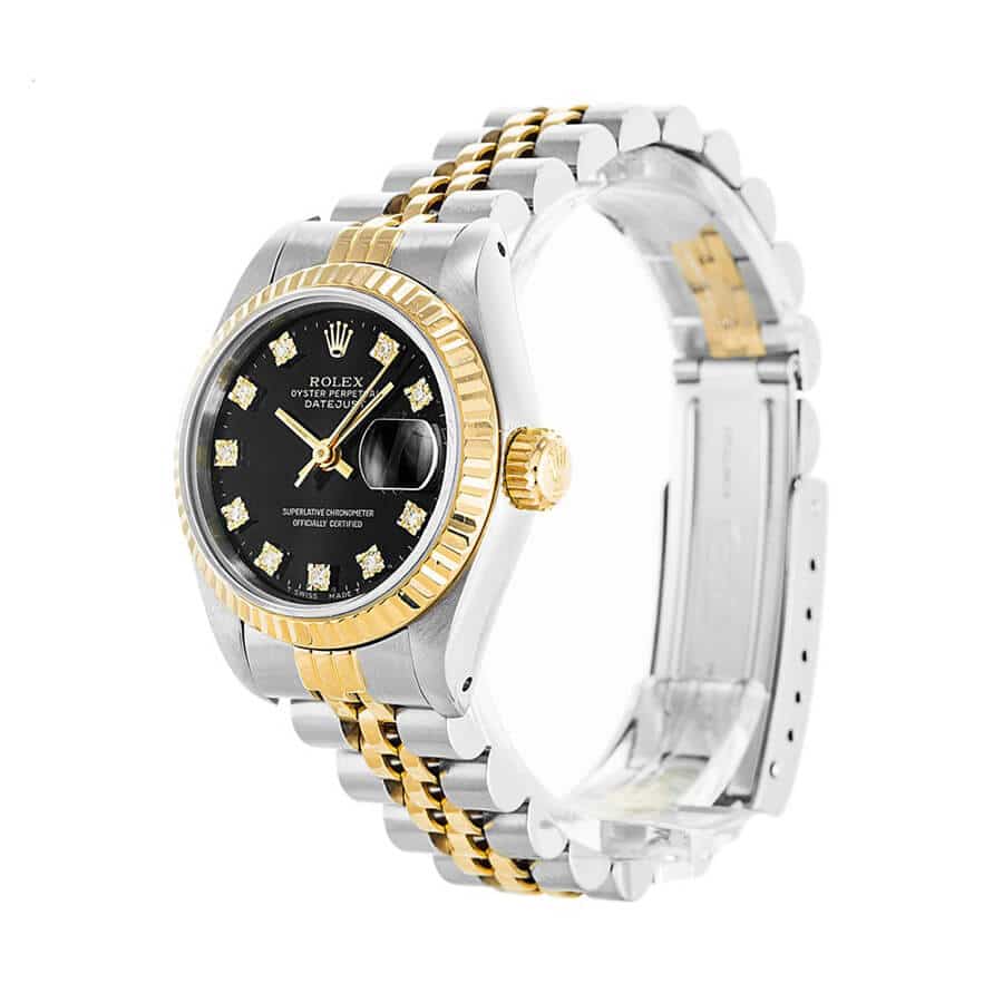 Rolex Datejust 69173 Lady Diamond Black Dial Premium Replica 1:1 - Image 2