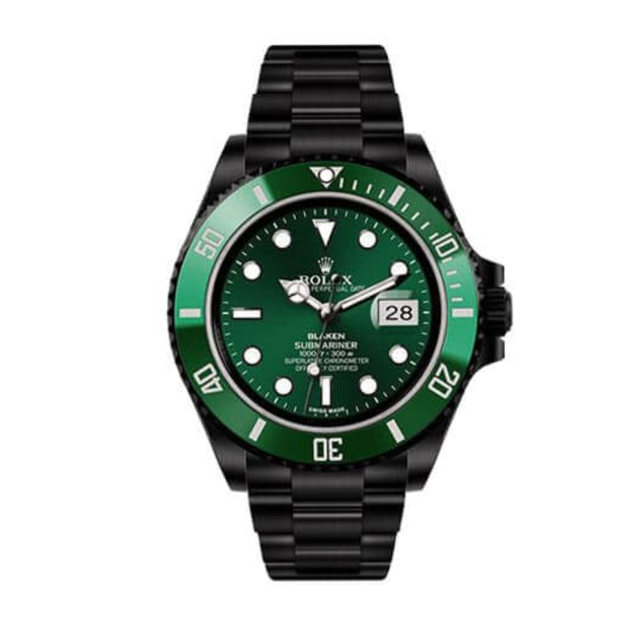 Rolex Submariner Blaken 116611N “Green Dial” Ultra Precision Replica