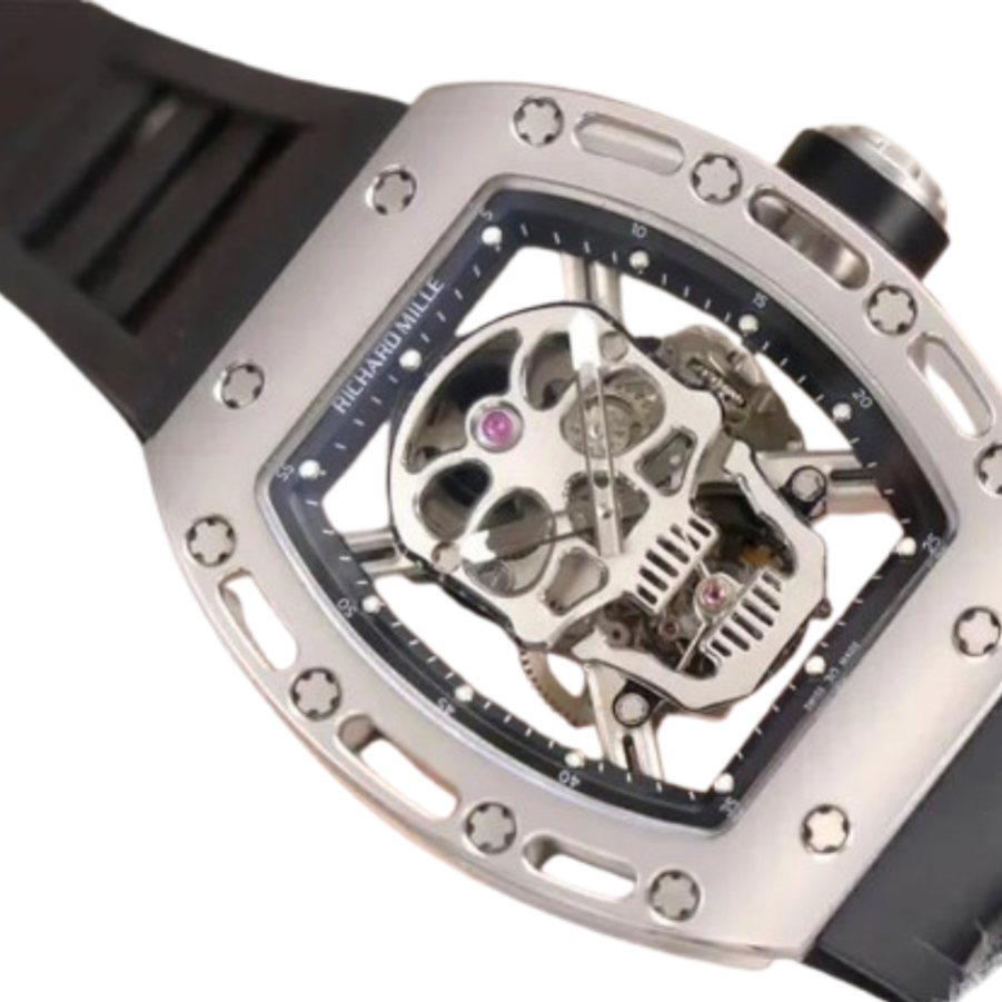 Richard Mille RM 52-01 Tourbillon “Skull” Grey Exclusive Clone Edition - Image 3