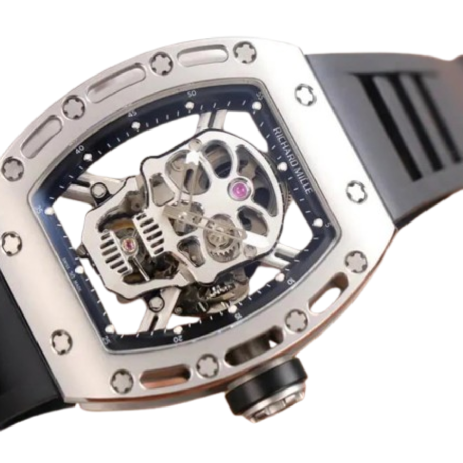 Richard Mille RM 52-01 Tourbillon “Skull” Grey Exclusive Clone Edition - Image 4