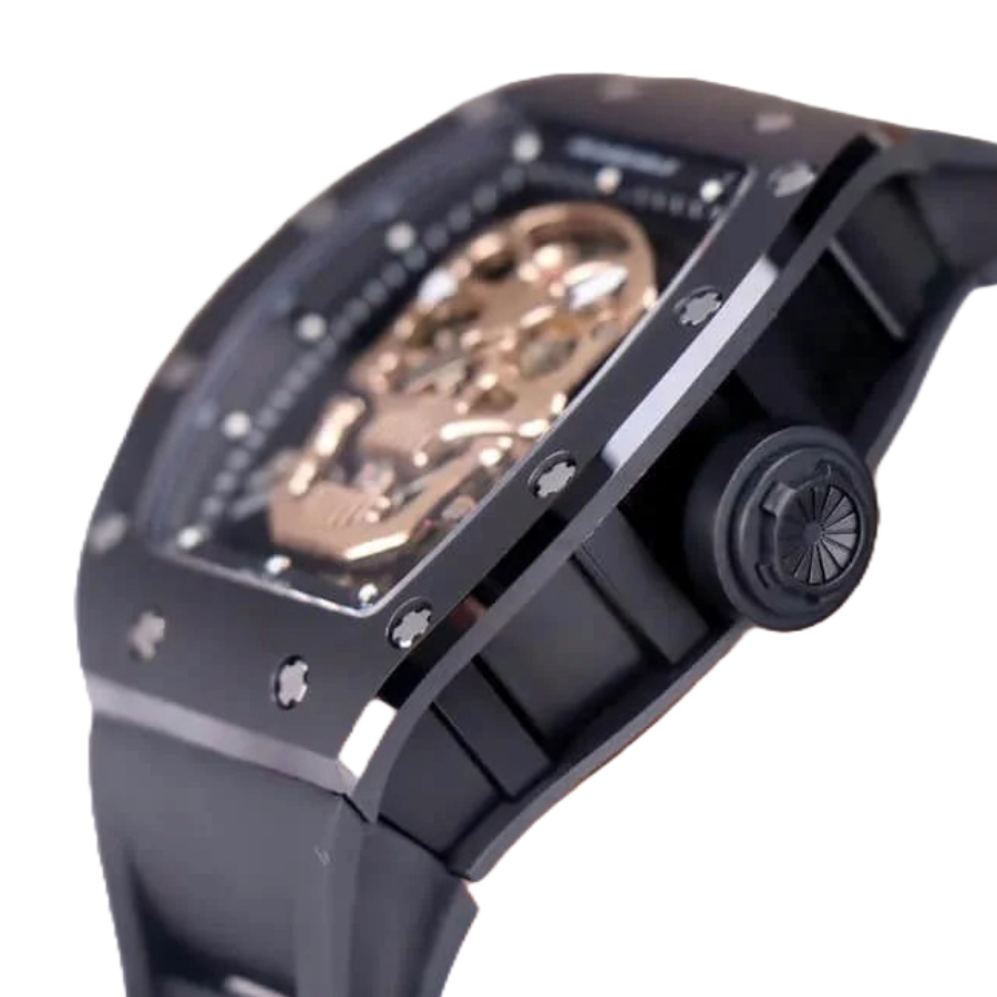 Richard Mille RM 52-01 Tourbillon “Skull” Rose Gold Luxury Clone Quality - Image 3