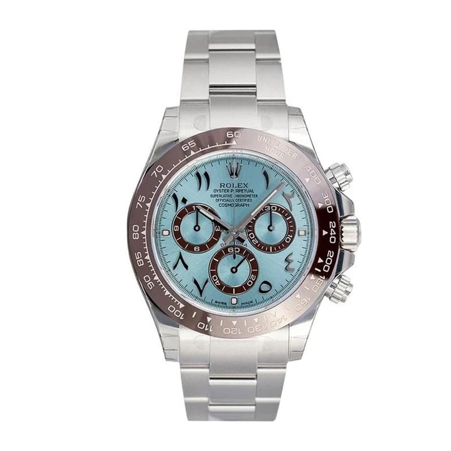 Rolex Cosmograph Daytona 116506 “Platinum Ice-Blue Arabic Dial” Mirror Replica 1:1